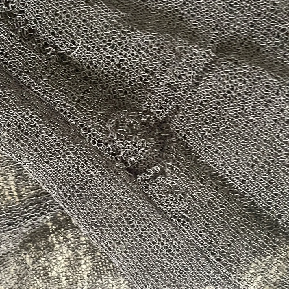 Zara Black Sheer Knit Long Sleeve Top - Picture 3 of 4